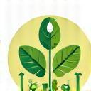 Icon representing eco-friendly and sustainable gardening practices