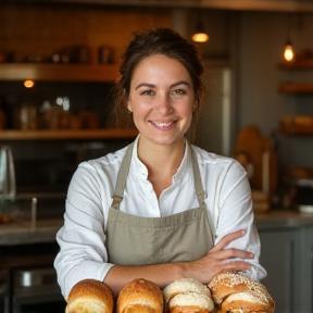 Emily Clark artisan bakery products, breads and pastries