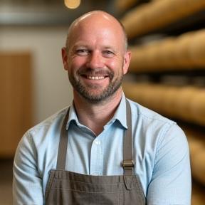 Photo of Tom Smythe, Yorkshire cheese artisan