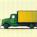 Icon of a delivery truck representing delivery and pickup options